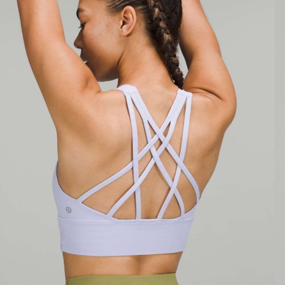 Lululemon Free to Be Serene Longline Bra, C/D Cup
Pastel Blue size 4